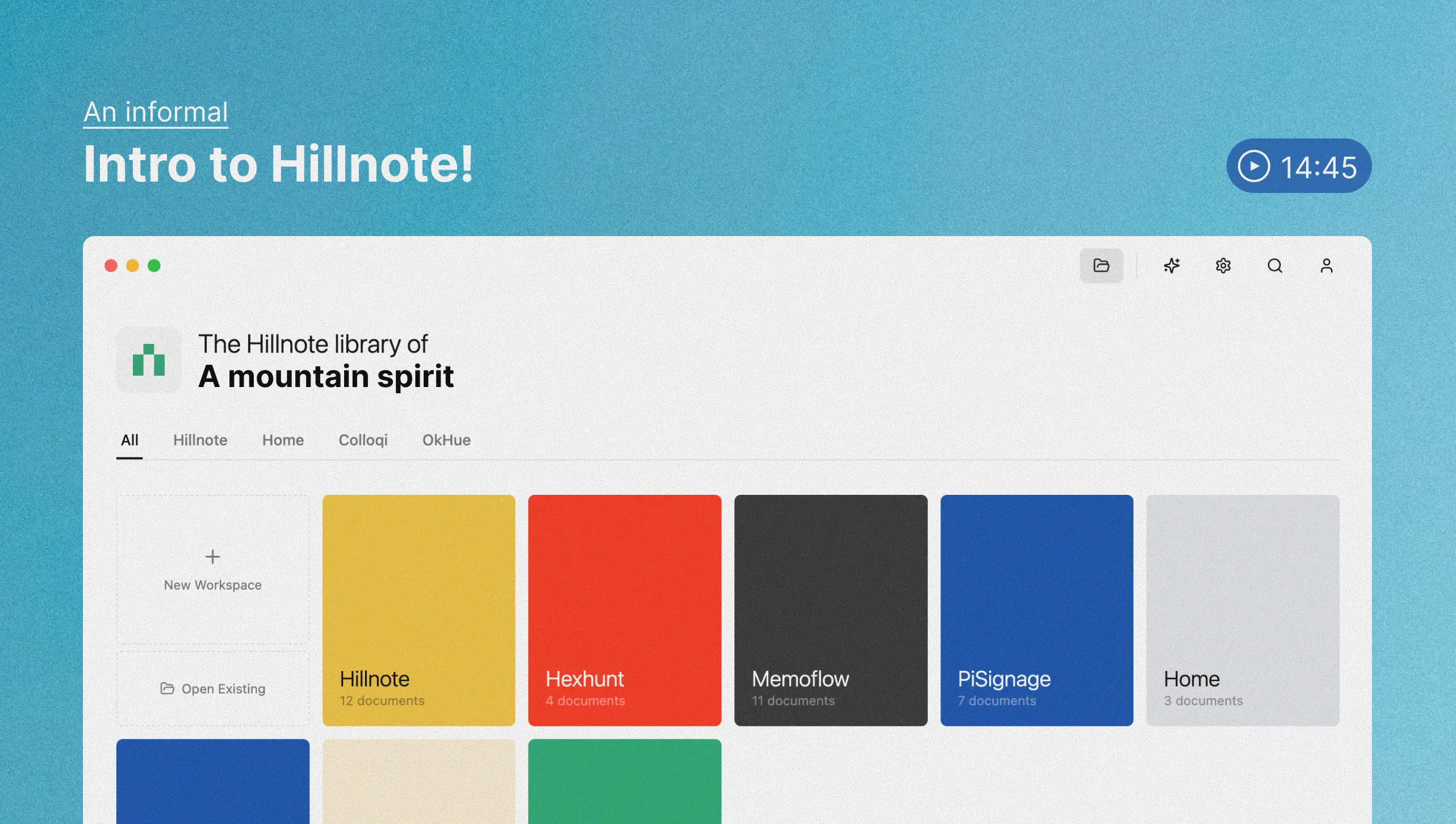 Hillnote demo video thumbnail