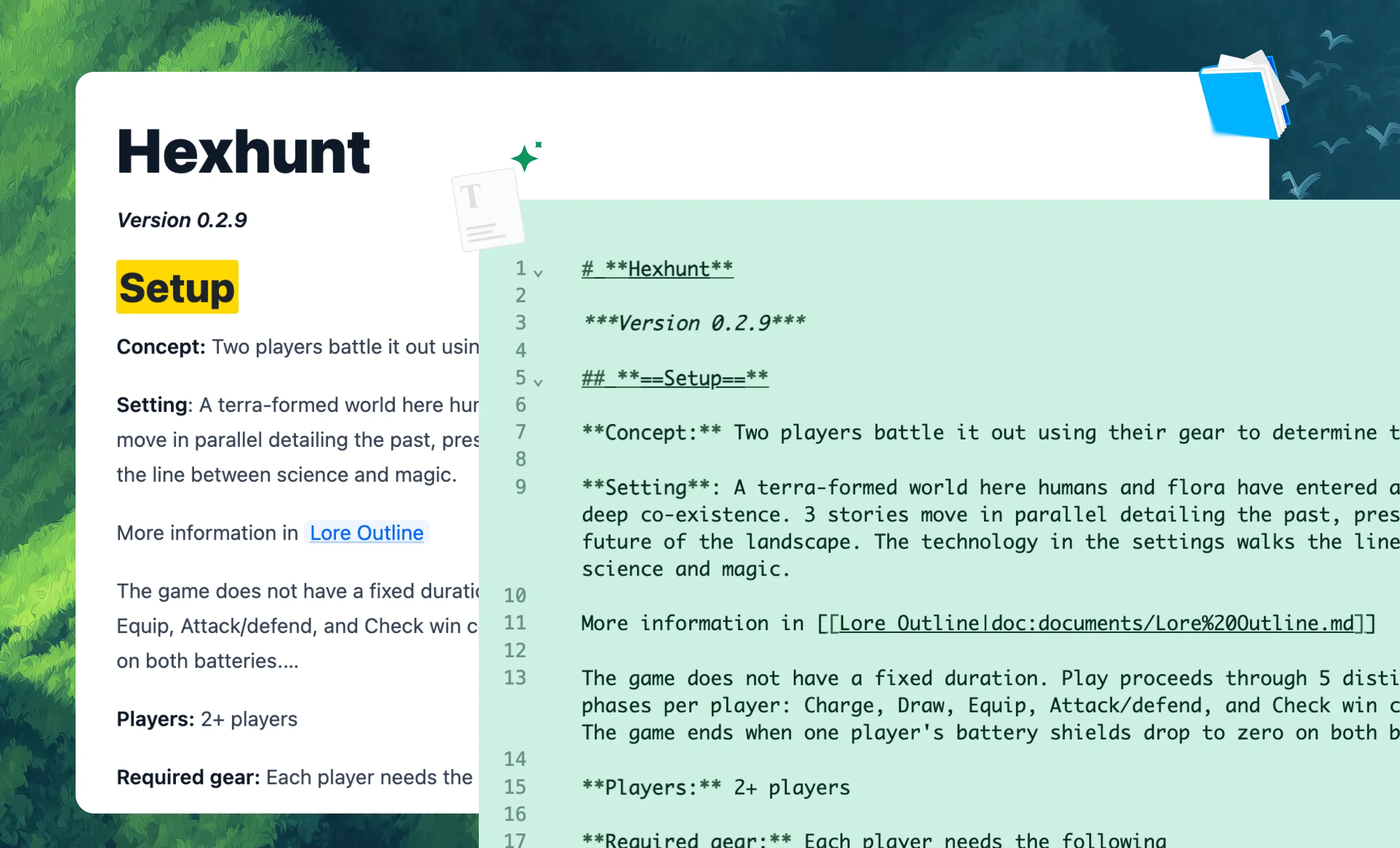 Plain markdown on your disk
