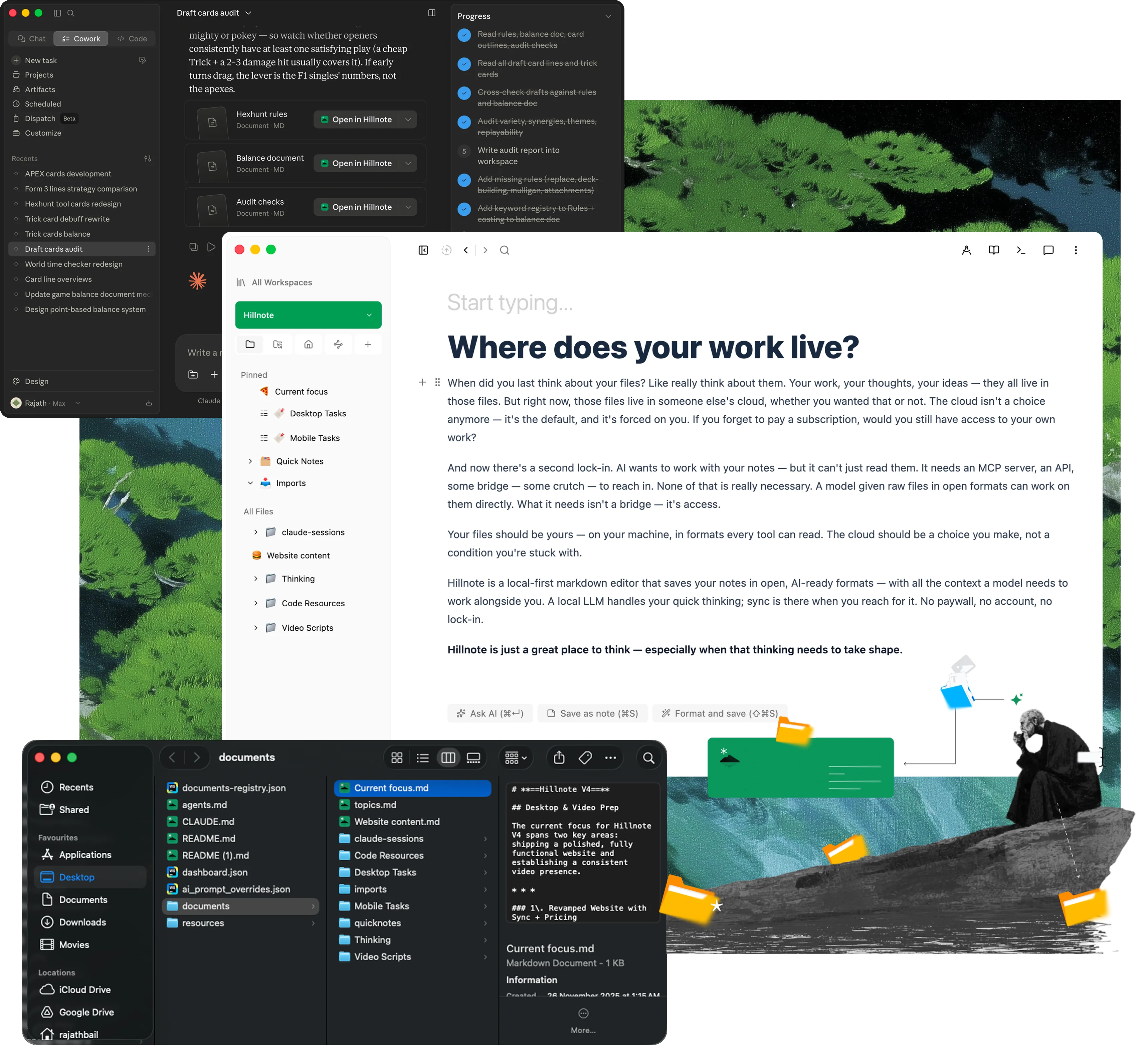 Where does your work live?
