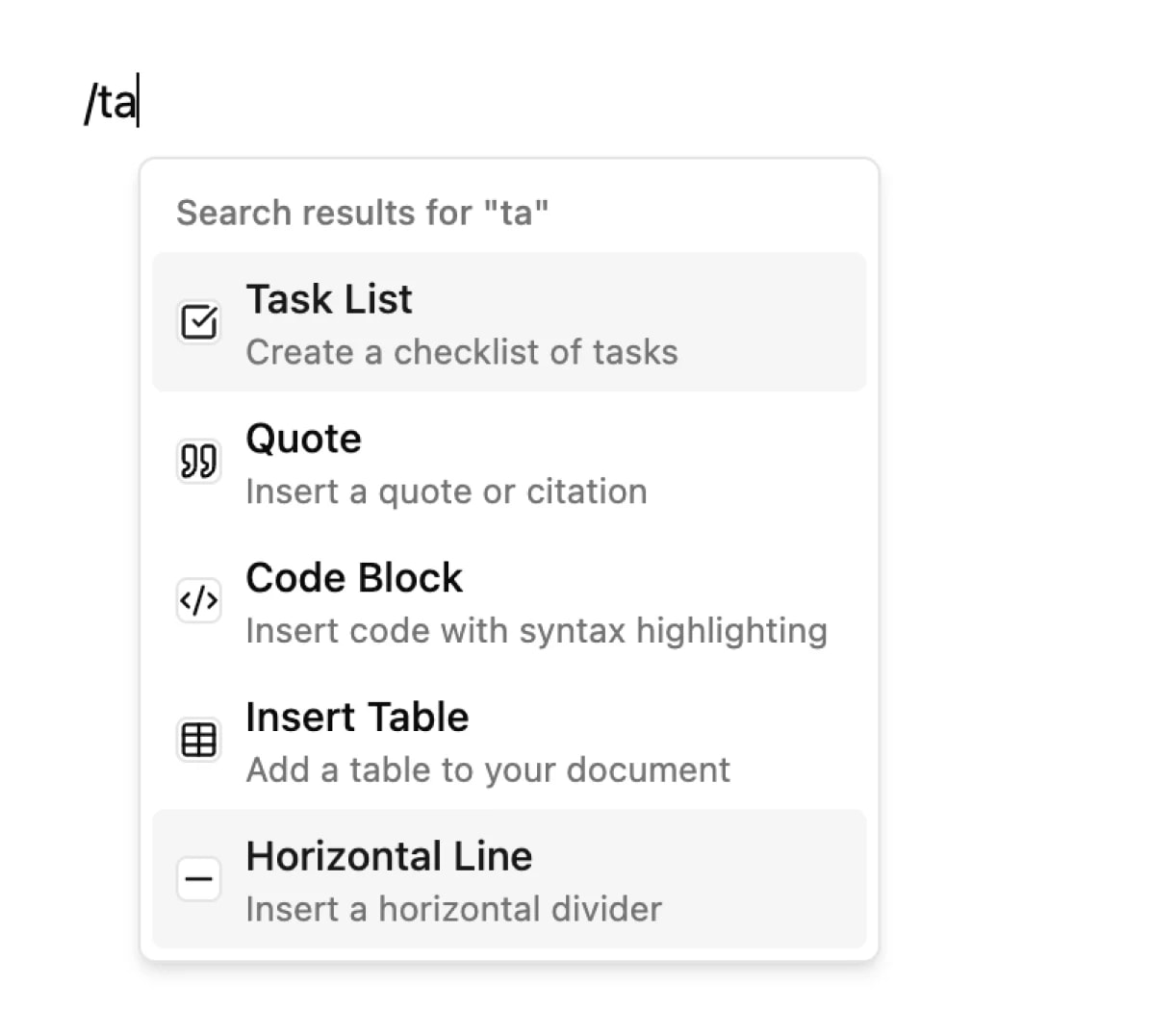 Smart Commands & Formatting