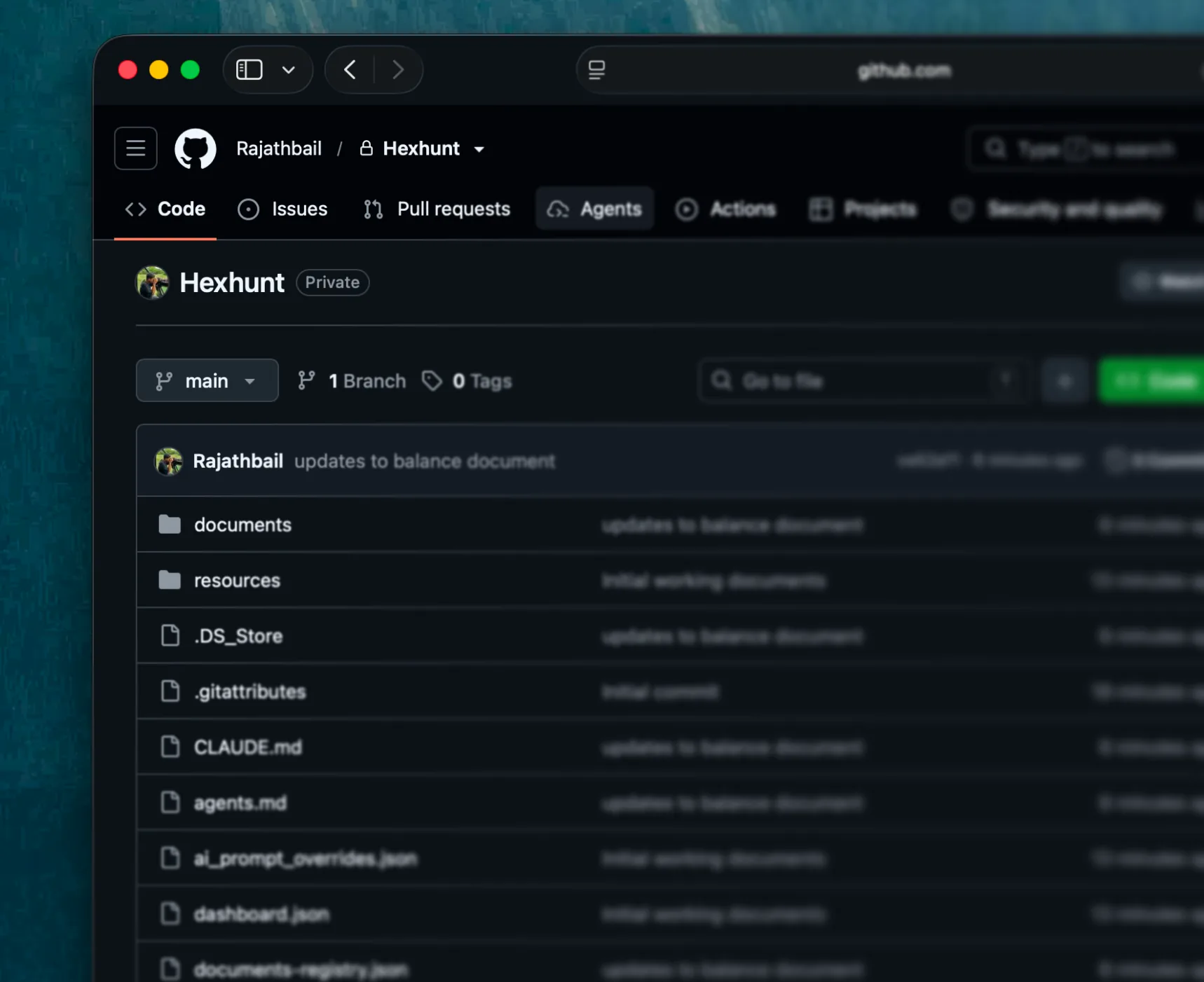 A GitHub Actions workflow running on a markdown repo
